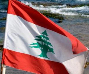 yapboz Lübnan bayrağı